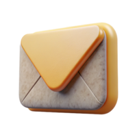 elegant modern Flat Design Envelope Icon with Marketing Email Cutout high quality png