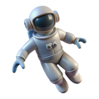 serene minimalist Floating Astronaut Silhouette Isolated on Transparent Background premium png