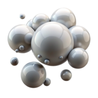 stunning contemporary Floating Bubbles Symbolizing Thoughts with Transparent Background Isolated detailed png