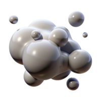 extraordinary abstract Floating Bubbles Symbolizing Thoughts with Transparent Background Isolated high resolution png