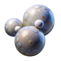 dramatic traditional Floating Orbs Representing Positive Energy with Transparent Background Isolated 4K png