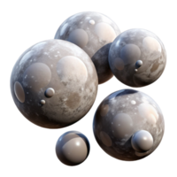 wonderful minimalist Floating Orbs Representing Positive Energy with Transparent Background Isolated high quality png