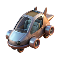 vibrant abstract Flying Car with Vertical Takeoff and Landing Isolated Transparent Background high quality png