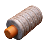 dramatic minimalist Foam Roller Isolated Element original png
