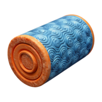 serene rustic Foam Roller Textured Surface Isolated Transparent Background original png
