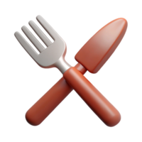 magnificent abstract Fork and Knife Crossed Cutout Transparent Background 4K png