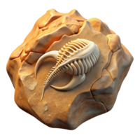 stunning classic Fossil Embedded in Rock Transparent Background professional png