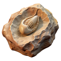 magnificent rustic Fossil Embedded in Rock Transparent Background professional png
