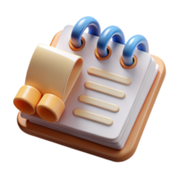 wonderful abstract Front View Open Notepad with Marketing Plan Cutout high quality png