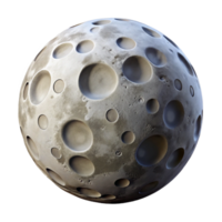 wonderful creative Full Moon Cutout with Craters Transparent Background premium png
