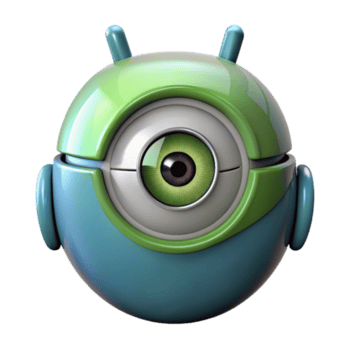 schön traditionell futuristisch Android Auge schließen oben ausgeschnitten Prämie png