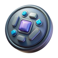 impressive vintage Futuristic Button Interface Design Cutout high resolution png