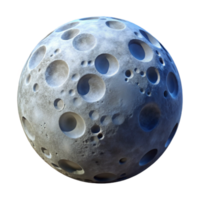 serene classic Full Moon with Visible Craters Transparent Background high resolution png