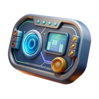 magnificent traditional Futuristic Hud Element with Data Display Cutout high resolution png