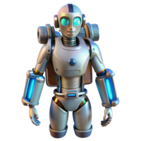 magnificent abstract Futuristic Robot Body with Jetpack Transparent Background premium png