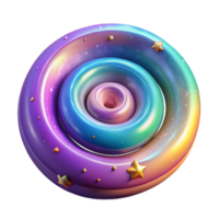 vibrante rústico galáxia espiral colorida estrelas transparente fundo exclusivo png