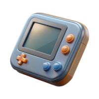 beautiful creative Game Console Handheld Device Front View Transparent Background 4K png