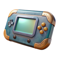 wonderful vintage Game Console Handheld Device Front View Transparent Background exclusive png