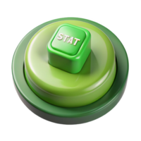 elegant creative Game Start Button Green Color Isolated high quality png