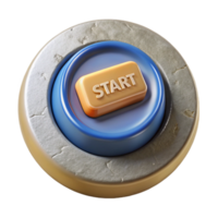 serene abstract Game Start Button Cutout Isolated high resolution png