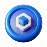 elegant modern Game Ui Button Blue with White Text Transparent Background high quality png