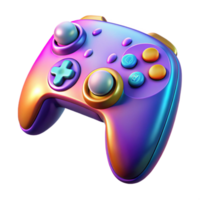 serene artistic Gaming Controller with Vibrant Buttons Isolated exclusive png