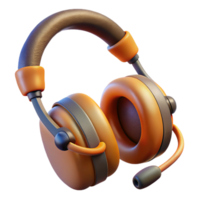 beautiful classic Gaming Headphones with Microphone Isolated high resolution png