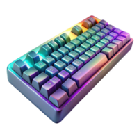 impressive artistic Gaming Keyboard Rgb Lighting Isolated detailed png