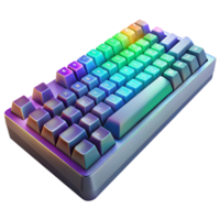 elegant rustic Gaming Keyboard with Rgb Lighting Isolated Cutout professional png
