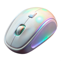 wonderful creative Gaming Mouse Wireless White with Rgb Lighting Cutout Element original png