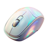 serene artistic Gaming Mouse Wireless White with Rgb Lighting Cutout Element professional png