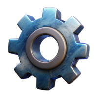 vibrant artistic Gear Icon Transparent Background high quality png