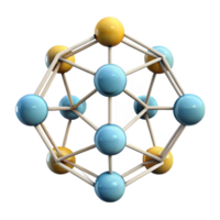 dramatic abstract Geometric Ai Network Nodes Connected Transparent Background 4K png