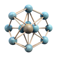 impressive abstract Geometric Ai Network Nodes Connected Transparent Background authentic png