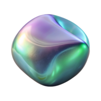 impressive vintage Glass Bead with Iridescent Finish Isolated Element genuine png