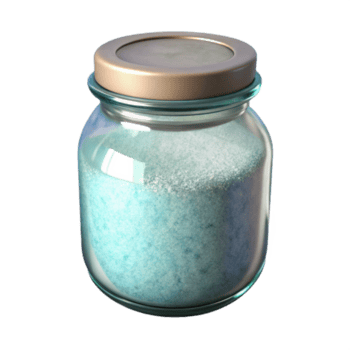 beschwingt zeitgenössisch Glas Krug mit Bad Salze transparent Hintergrund Original png