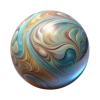 dramatic abstract Glass Marble with Swirls of Color Element high resolution png