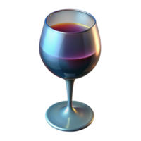 elegant rustic Glass of Wine Side Lighting Isolated Element high quality png