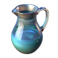 serene classic Glass Pitcher of Water Cutout with Transparent Background high resolution png