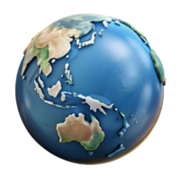 impressive traditional Globe Showing Asia and Australia Cutout original png