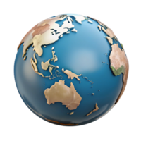 impressive artistic Globe with Highlighted Countries Isolated authentic png