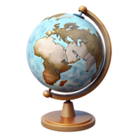 magnificent abstract Globe with Stand Angled View Transparent Background exclusive png
