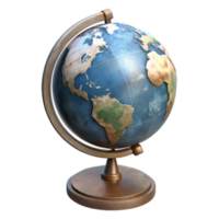 sereno tradicional globo com ficar de pé lado Visão transparente fundo autêntico png