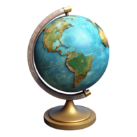 magnífico Clásico globo con estar lado ver transparente antecedentes alto calidad png