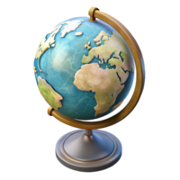 maravilloso moderno globo con estar parte superior ver transparente antecedentes genuino png