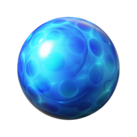 extraordinário vintage brilhando azul esfera Cortar fora isolado em transparente fundo profissional png