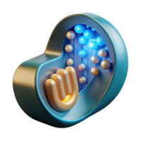 dramatic artistic Glowing Binary Code Stream Cutout high resolution png
