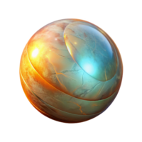 vibrant vintage Glowing Orb Angled View Transparent Background genuine png