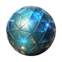 vibrant vintage Glowing Orb Angled View Transparent Background high resolution png