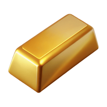 deslumbrante criativo ouro Barra ícone isolado em transparente fundo genuíno png